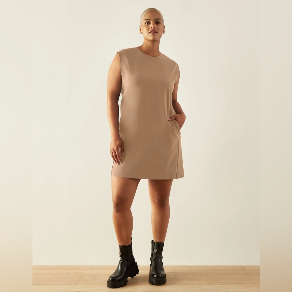 ADAY LBD dress in latte